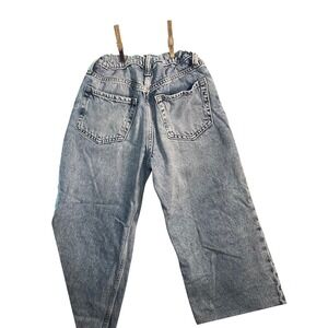 Gap Kids Low Stride Wide Leg Distressed Jeans Light Wash Size 10 Adjustable